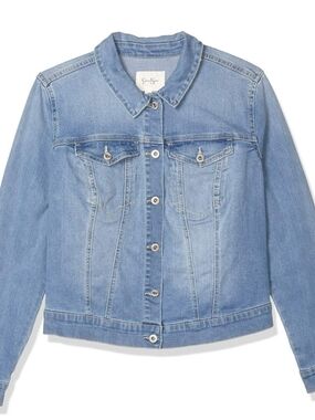 Jessica Simpson Light Wash Stretch Denim Jean Jacket